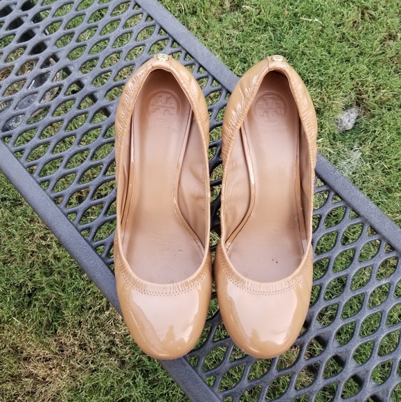 Tory Burch ballet heel 10m brown wedges Eddie - Picture 3 of 7